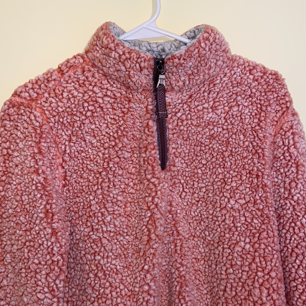 True Grit peach sherpa quarter zip size:m - Picture 4 of 4